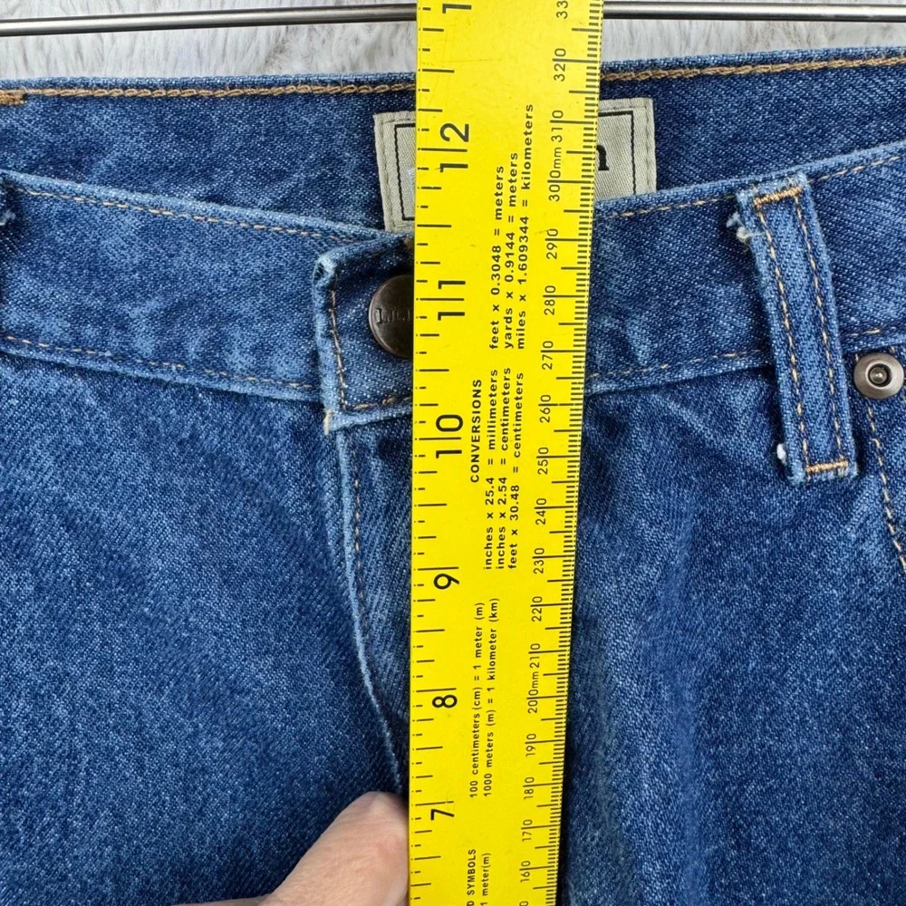 LL Bean Jeans 37x28‎ Mens Classic Fit Blue Denim Straight Leg 100%Cotton